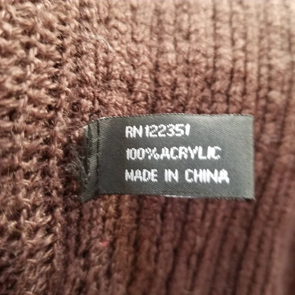 Brown faux fur scarf - Picture 3 of 7